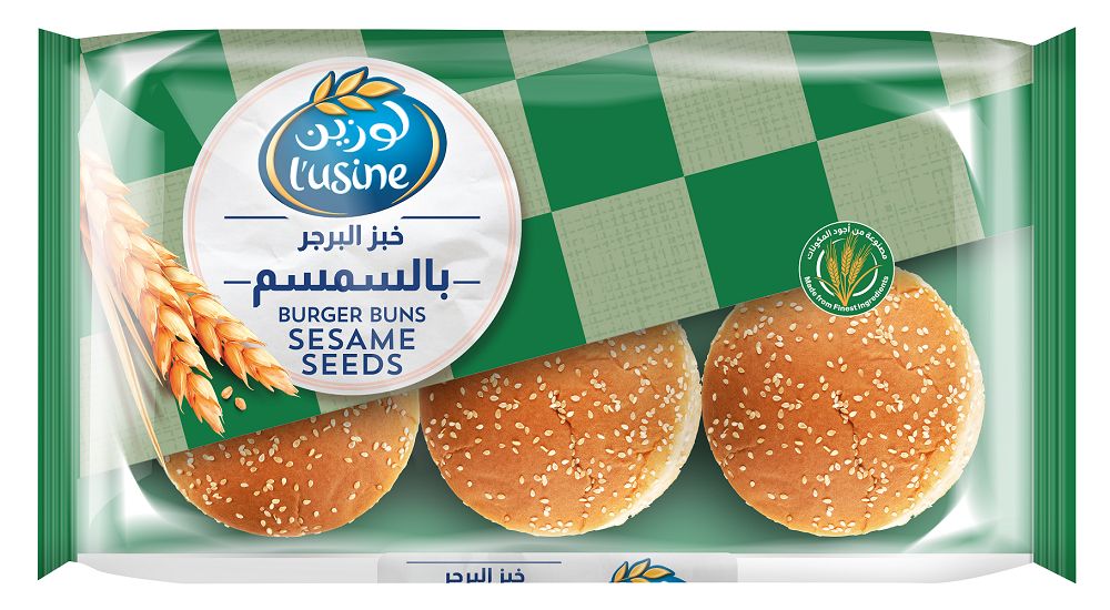 خبز البرجر بالسمسم 400g